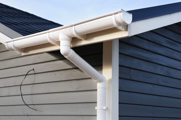 PVC Rain Gutter Installation in Canton