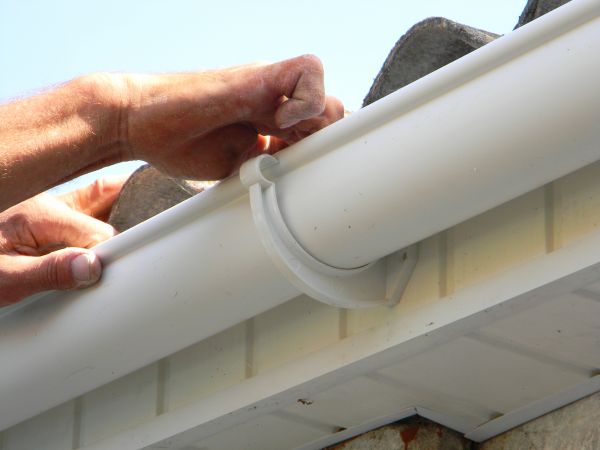 Plastic Gutter Repair in Canton
