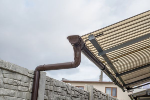 Plastic Downspout Installation in Canton